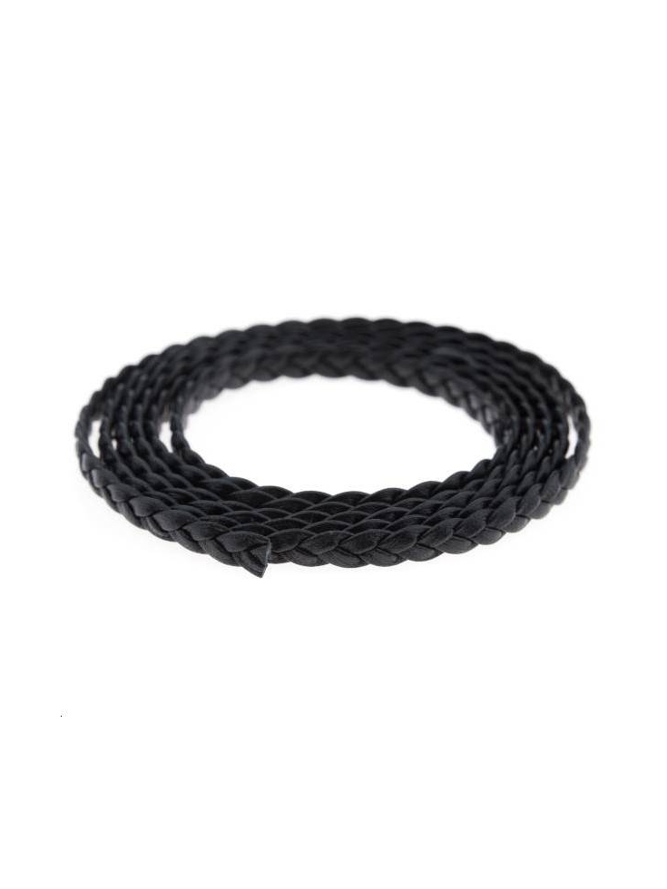 Sangle Plate En Cuir Véritable Tressé - 1 Mètre, 15 Mm X 2,5 Mm - Marron Clair Antique - Tannage Végétal - Pour Bijoux, Artisanat, Accessoires