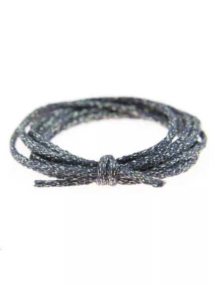 Cordon métallisé rond 2mm gris  Cordon métallisé rond- 1