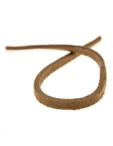 Cuir nubuck plat 5mm camel  Cuir nubuck plat- 1