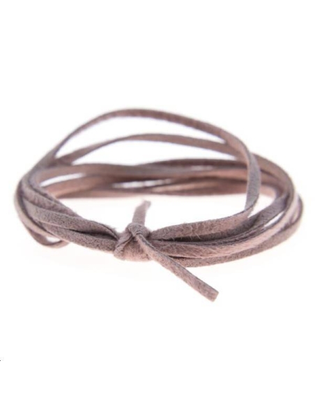 Suédine 2mm beige rosé  Suédine 2mm- 1