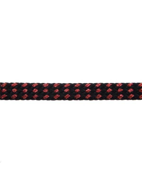 Ruban tubulaire métallisé 6mm noir  Ruban tubulaire métallisé- 1