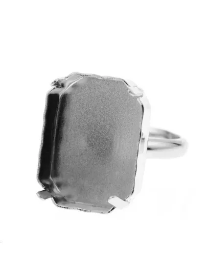 Octogone 18mm avec anneau de bague  Bagues- 1