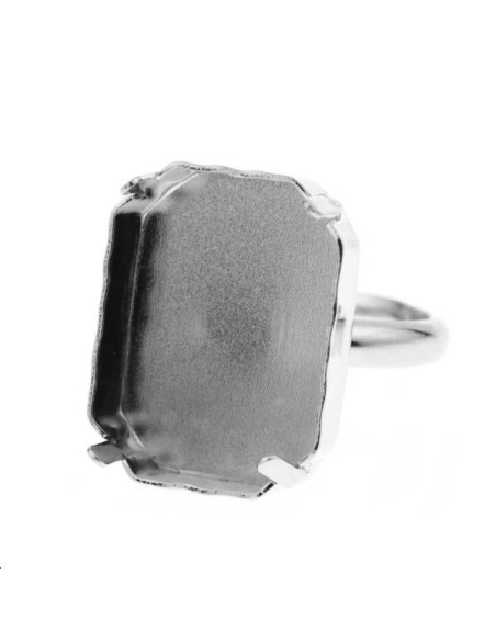 Octogone 18mm avec anneau de bague  Bagues- 1 Octogone 18mm avec anneau de bague  Bagues- 1