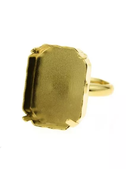 Octogone 18mm avec anneau de bague  Bagues- 1