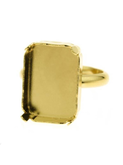 Octogone 20mm avec anneau de bague  Bagues- 1