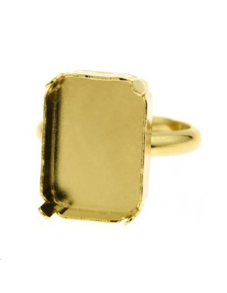 Octogone 20mm avec anneau de bague  Bagues- 1 Octogone 20mm avec anneau de bague  Bagues- 1