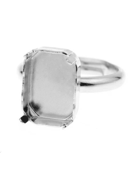 Octogone 14mm avec anneau de bague  Bagues- 1