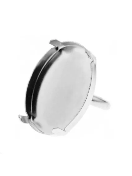 Corps de bague avec sertissure ovale 30mm  Bagues- 1