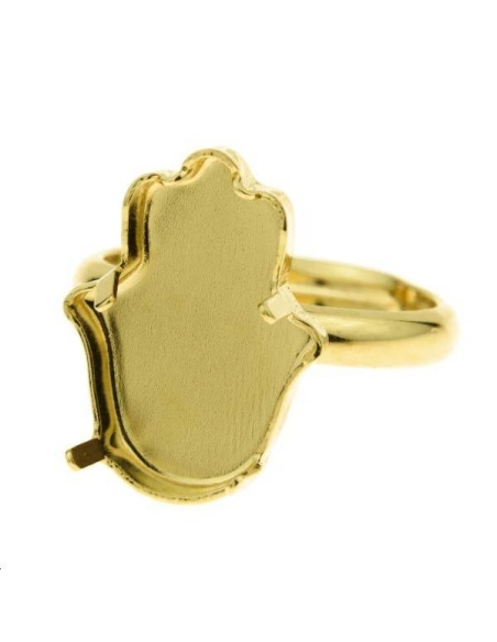 Corps de bague avec sertissure main de fatma 18mm  Bagues- 1