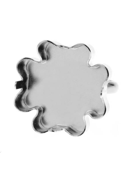 Corps de bague avec sertissure tréfle 23mm  Bagues- 1