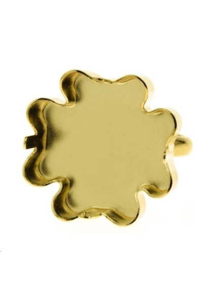 Corps de bague avec sertissure tréfle 23mm  Bagues- 1