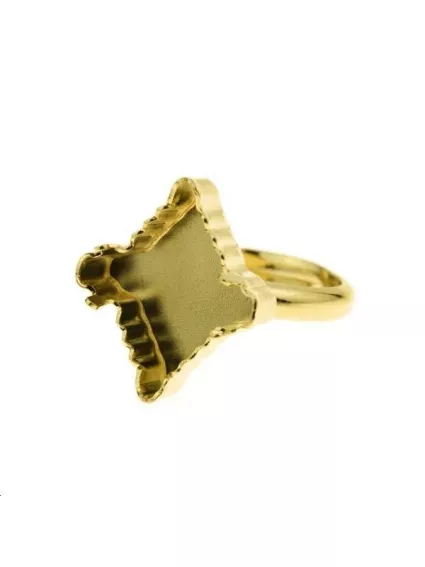 Corps de bague avec sertis rhombus tribe 19mm  Bagues- 1