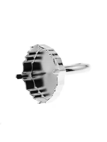 Corps de bague avec sertis ovale tribe 19mm  Bagues- 1