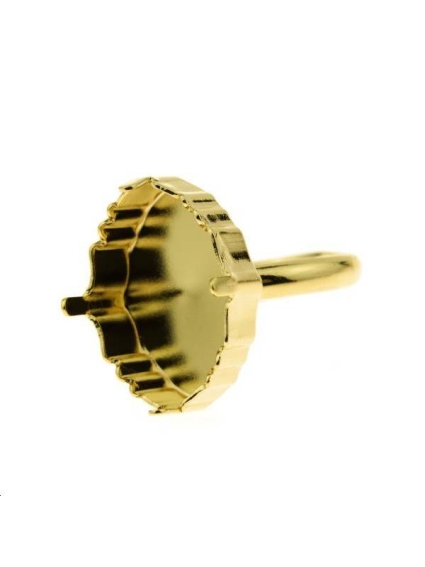 Corps de bague avec sertis ovale tribe 19mm  Bagues- 1
