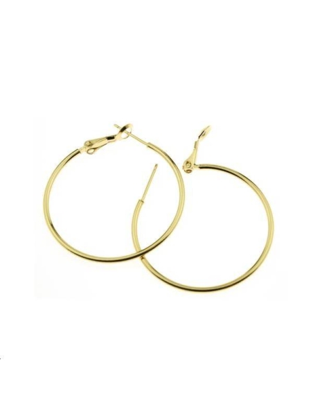 Créoles 33x1,5mm  Boucles d'oreilles- 1