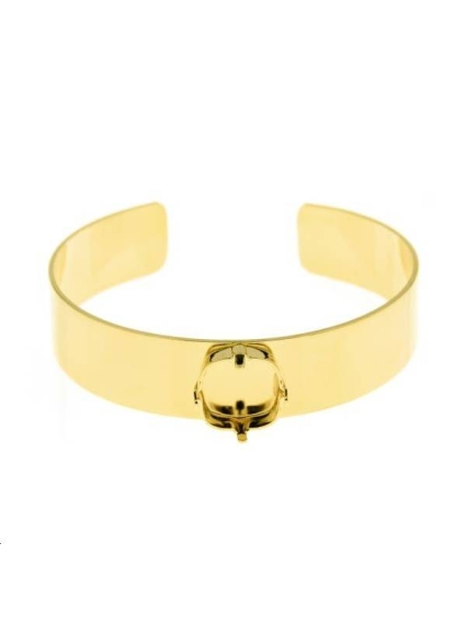 Manchette avec sertissure carrée 12mm  Bracelets et manchettes- 1