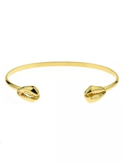 Jonc avec 2 petits cauris  Bracelets et manchettes- 1