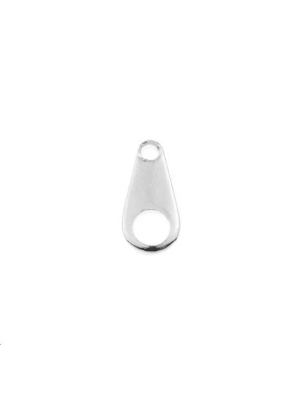 Embout languette 2 trous 8x4mm  Embouts cordons & chaînes- 1