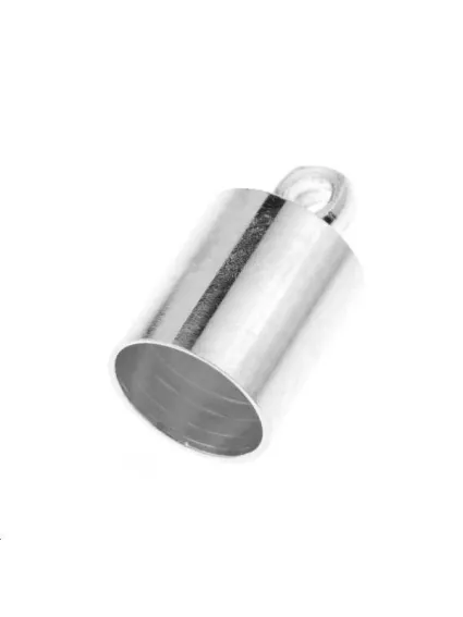 Embout cylindre anneau 12x7mm  Embouts cordons & chaînes- 1