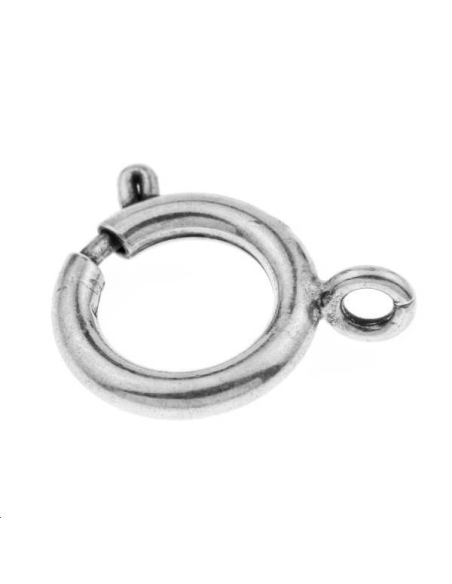 Fermoir anneau ressort 12mm  Fermoirs- 1 Fermoir anneau ressort 12mm  Fermoirs- 1