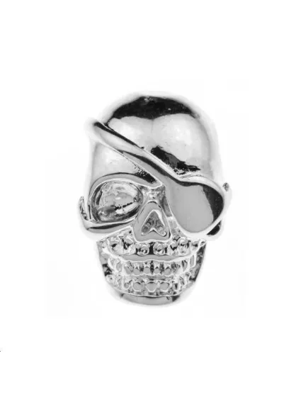 Crâne pirate 9x13mm 2 trous passants  Intercalaires- 1