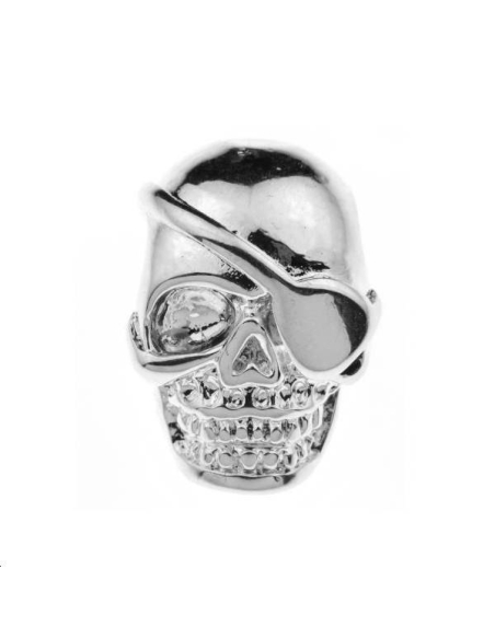 Crâne pirate 9x13mm 2 trous passants  Intercalaires- 1