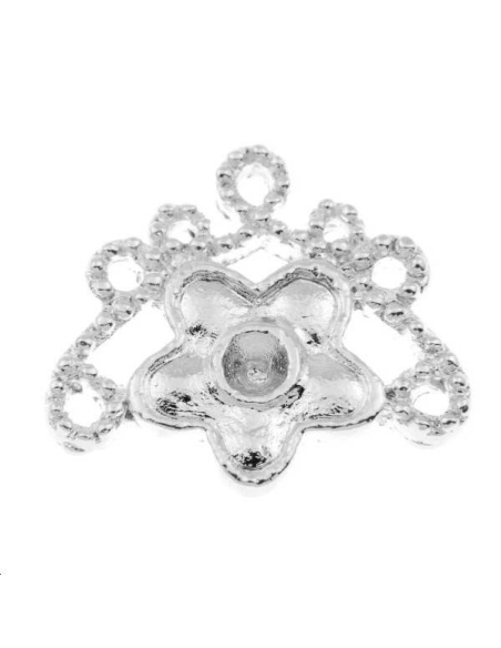 Pampille fleur 17x19mm  Pampilles- 1 Pampille fleur 17x19mm  Pampilles- 1