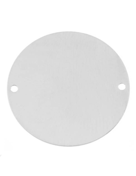 Pampille ronde plate 25mm 2 trous  Pampilles- 1 Pampille ronde plate 25mm 2 trous  Pampilles- 1