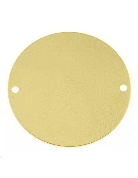 Pampille ronde plate 25mm 2 trous  Pampilles- 1 Pampille ronde plate 25mm 2 trous  Pampilles- 1