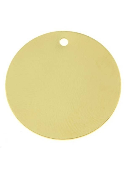 Pampille ronde plate 25mm 1 trou  Pampilles- 1