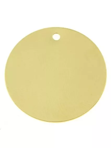 Pampille ronde plate 25mm 1 trou  Pampilles- 1