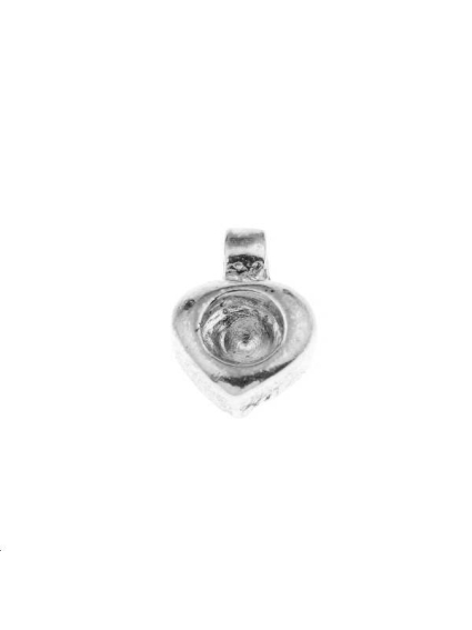 Coeur à strasser 8x5mm  Pampilles- 1