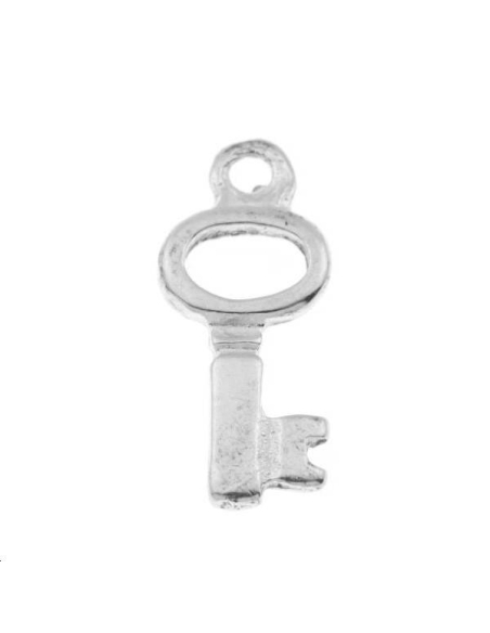 Pampille clé 18mm 1 anneau  Pampilles- 1 Pampille clé 18mm 1 anneau  Pampilles- 1