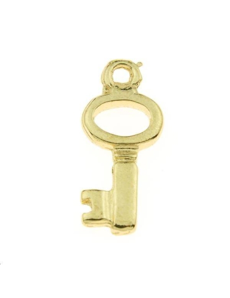 Pampille clé 18mm 1 anneau  Pampilles- 1 Pampille clé 18mm 1 anneau  Pampilles- 1