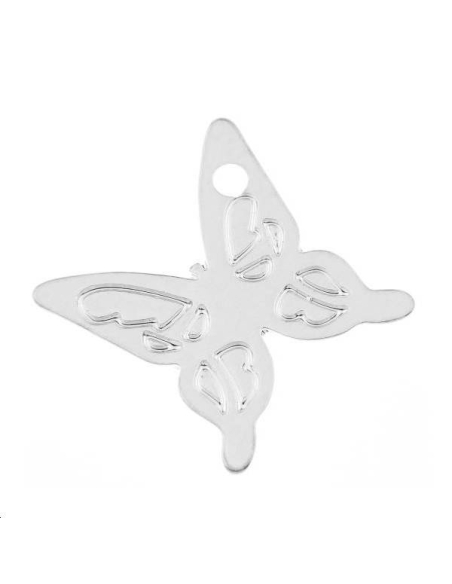 Pampille papillon 14mm 1 trou  Pampilles- 1 Pampille papillon 14mm 1 trou  Pampilles- 1