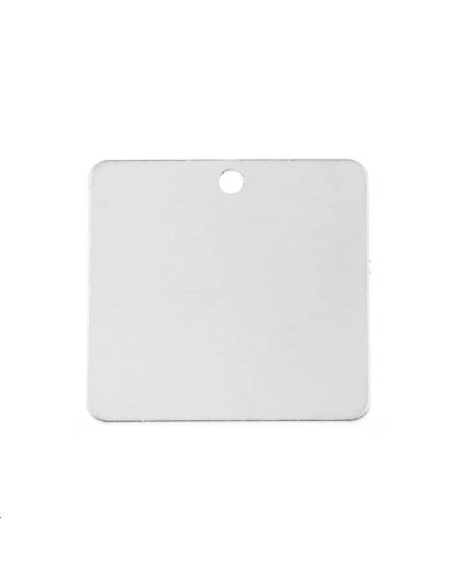 Pampille carrée 14mm 1 trou  Pampilles- 1 Pampille carrée 14mm 1 trou  Pampilles- 1