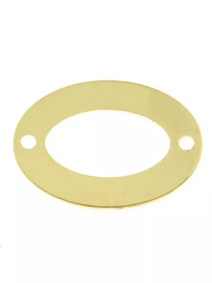 Ovale évidé 18x13mm 2 trous  Pampilles- 1