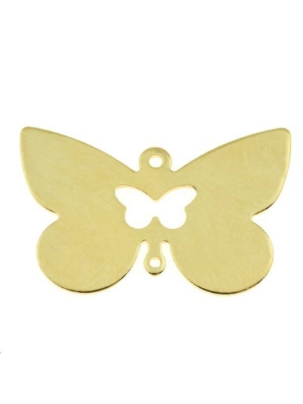 Papillon évidé 30x20mm 2 anneaux  Pampilles- 1