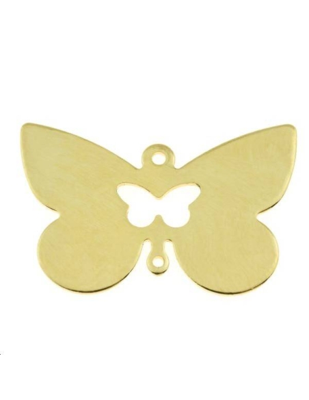 Papillon évidé 30x20mm 2 anneaux  Pampilles- 1