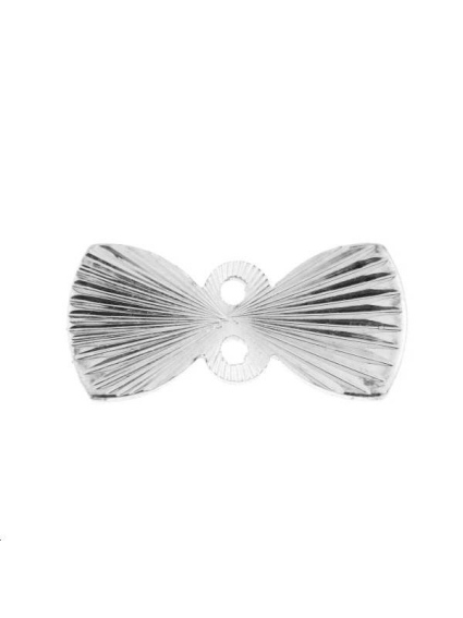 Noeud strié 13x6mm 2 anneaux  Pampilles- 1