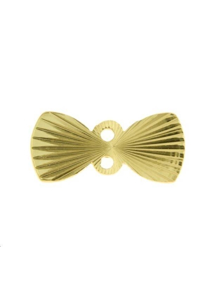 Noeud strié 13x6mm 2 anneaux  Pampilles- 1