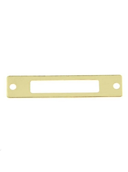 Pampille rectangle évidé 25x5mm 2 trous passants  Pampilles- 1