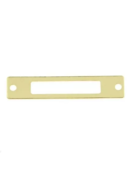 Pampille rectangle évidé 25x5mm 2 trous passants  Pampilles- 1