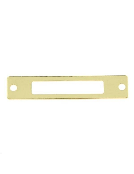 Pampille rectangle évidé 25x5mm 2 trous passants  Pampilles- 1 Pampille rectangle évidé 25x5mm 2 trous passants  Pampilles- 1