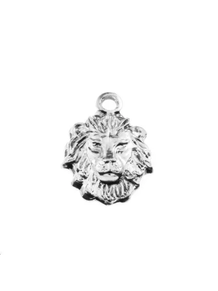 Pendentif tête de lion 1 trou 10x8mm  Pendentifs- 1