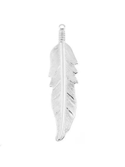 Pendentif plume 54x12mm  Pendentifs- 1