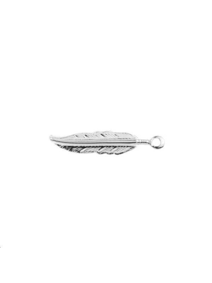 Pendentif plume 20x4mm  Pendentifs- 1