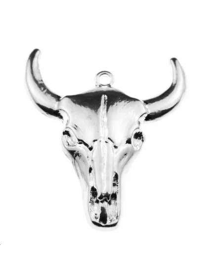 Pendentif bucrâne 30x29mm  Pendentifs- 1