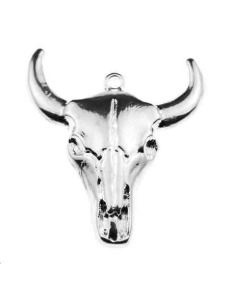 Pendentif bucrâne 30x29mm  Pendentifs- 1