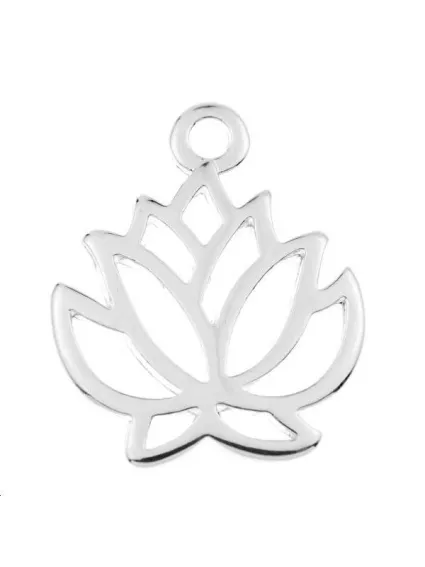 Pendentif lotus 23x19mm  Pendentifs- 1